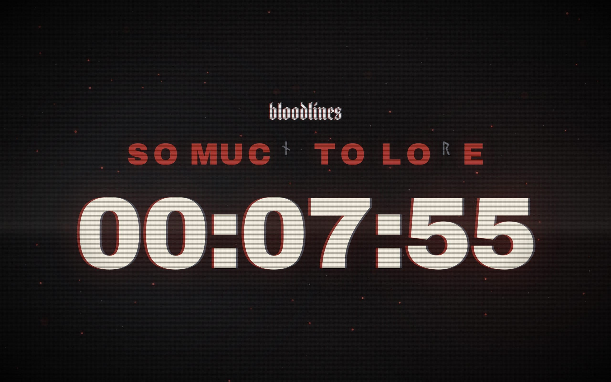The countdown eight minutes out, with the title almost fully decrypted as “SO MUC_ TO LO_E” above a clock reading 00:07:55.