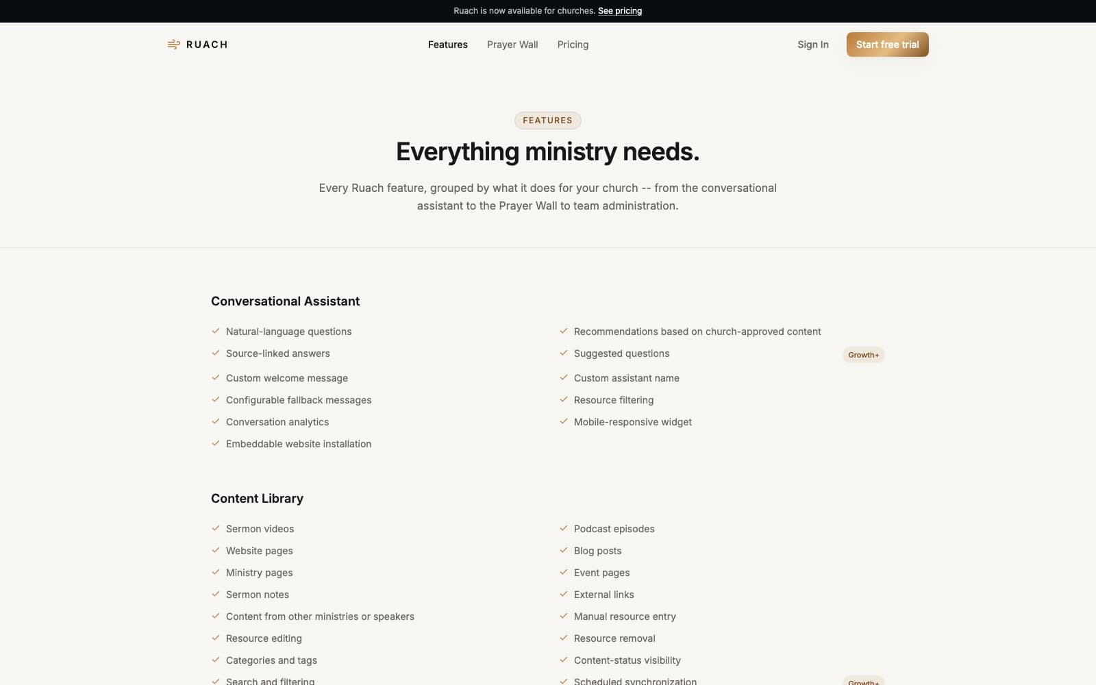 Ruach Platform — screen 2